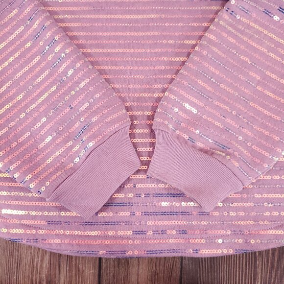 Disney Parks Disneyland Resort Spirit Jersey Size Large Sequins Iridescent Pink - Picture 6 of 16